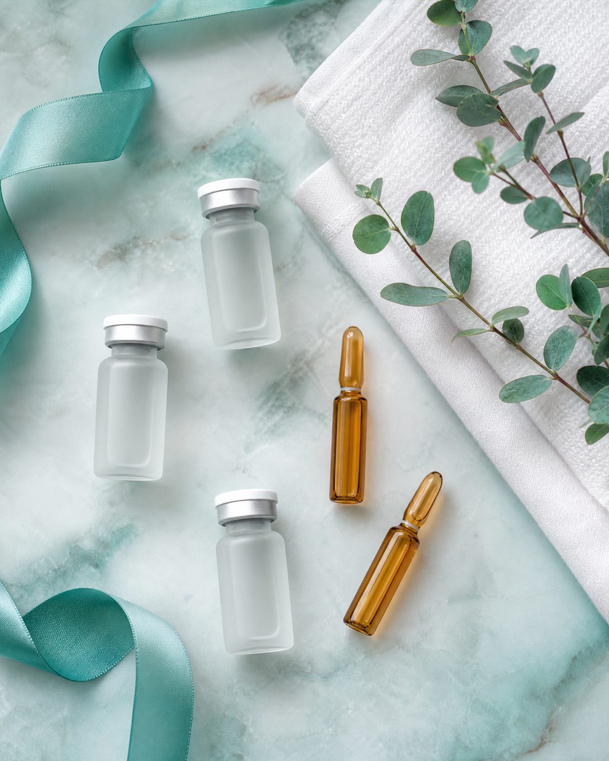 Still life of premium aesthetic products